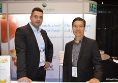 Benjamin Singh and Gordon Nobuto with Food Freshly North America.