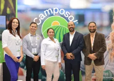 The Camposol team is looking forward to the start of the Peruvian blueberry season. In the photo are Carmen Puerta, Armando Rojas, Nairobi Lopez, Jose Antonio Gómez Bazán and Mauro Sangio.