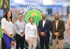 The Camposol team is looking forward to the start of the Peruvian blueberry season. In the photo are Carmen Puerta, Armando Rojas, Nairobi Lopez, Jose Antonio Gómez Bazán and Mauro Sangio.