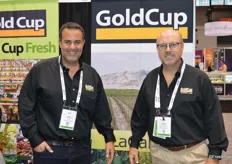 Bruno Giribaldi and Frank Telge with GoldCup Fresh.