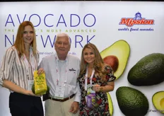 Gwendolyn Jackimek, Ross Wileman and Jenna Rose Lee with Mission Produce show ‘Emeralds in the Rough’ avocados and organic avocados.