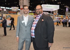 Ben Massoud and John Toner with United Fresh smile for a picture.