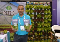 Baltazar Garcia with Pete’s is very excited about the company’s new Wonder Cress product.