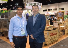 Aaron DeHerrera and Ron Conrad with Rainier Fruit are walking the show.