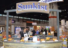 The Sunkist booth.