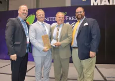 RJ Hassler and Rick Hassler receive the Award for Best New Food Safety Solution for the third year in a row with their Food Freshness Card.