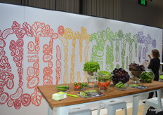 A mural was being painted on the Rijk Zwaan stand.