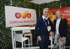 Mark Baker - PMA A-NZ and Danielle Silcock - California Stone Fruit, it is still early in the imported stone fruit season but it is all going well so far.