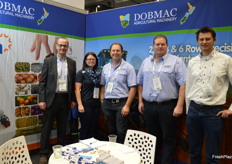 The international team at DOBMAC Simon Lee - Tong UK, Amanda and Mark Dobson - Dobmac AU, Freerk Jan de Haan - Verbruggen Palitizing NL and Warren Lockett - DOBMAC AU