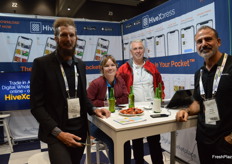 Dwight Woodforth, Sarah McCarthy, Tony Palenco and Damien George from HiveXchange.