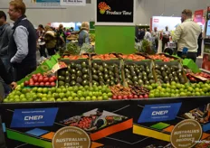 Display of fruit from Produce Time.
