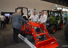 Massey Fergusson had a great display of tractors.