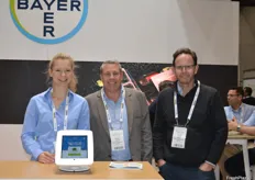 Tabea Becker, Warren Inwood and Keith Fallow at Bayer.