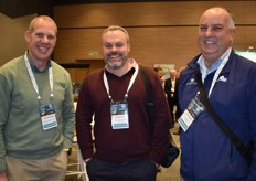 Thomas Mouton (Corefruit), Xavier Murray and Wayne Mudge from Cape Five Exports.