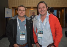 Christian Strydom of grape producer Pitto and Jacques Beukes of Modderdrift grape farm.