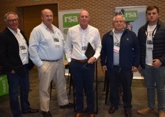 Jandri Duvenage (RSA), Rossouw Cillié (Laastedrif Boerdery), Jaco Oosthuizen (RSA), Coenie Wolmarans (ABSA) and Jacobus Daniël Cillié (Laastedrif).