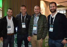 Nicholis Cilliers (Star South), Johan Brink (Tru-Cape), Chris Schutte (Freshmark) and Jean-Pierre Schoeman (TopFruit).