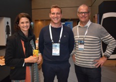 Lindie Stroebel, general manager of the PMA in South Africa with Fanie Naudé of SATIand Andrew Patterson of mpact.