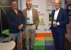 Philip Immerzeel (Svensson), Gert Mulder (GroentenFuit Huis) and Dr Jack Vera, agricultural attaché at the Dutch Embassy in South Africa
