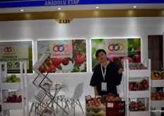 Aysel representing the Turkish exporter Anadolu Etap. They export apples amongst other fruits.