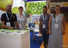 Greek exporters Chatzidaki were a part of the Greek pavillion. From left to right; Stanley Blagos, Vassiliti Hartogianni, Spyros Chaliteas and Anastasia Chatzidaki. Their main product is kiwis.