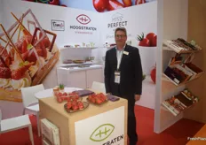 Luc Bruneel of Belgian exporter Hoogstraten, their main product is strawberries.