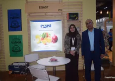 Nancy Muhammad and Muhammad Deghady of Egast from Egyptl. Their main products are citrus and pomegranates.