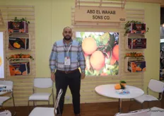 Egyptian company Abd Elwahab Sons was there to showcase their oranges. On the photo is the son Fahd Abdelwahab.