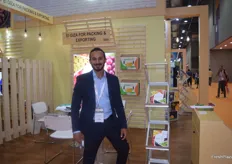 The stand of El Giza, with Business Development Manager Mohamed Elgarhy