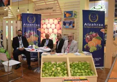 On the second of the left is owner and CEO of Alzahraa, Mahdy Nosair, along with his team. Alzaraah deals mostly in citrus and had an exciting exhibition with quite some traffic.