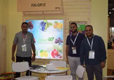 Future Agrico: Talaat El Banna, Mahmoud Hegazy and Mohamed Awaad of Future Agrico. They export grapes, citrus and pomegranates.