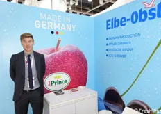 Oliver Stover, sales agent of Elbe-Obst, specialized in apples, pears and berries