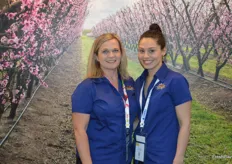 Christina Ripepi and Colleen Dangerfield 'in the orchard' at the VFS Export stand.
