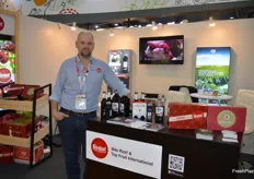 Ben Harris from Bite Riot Australian cherries and a whole variety of cherry products.