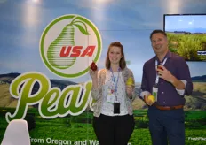 Lynsey Wallace and Jeff Correa from USA Pears.