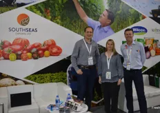 Kelvin Bezuidenhout and Paul Coppock from SoFresh with Nicole Metzger from SouthSeas Export.