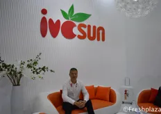 Mr. Wang Haibo, President of Shanghai Ivcsun Industrial Development Co., Ltd. They are a supplier of premium local and imported produce to Chinese consumers, a leading wholesale business, and a professional service provider for local and international suppliers.