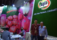 Richard and Steven Leung of Alfa Fruit Packers. Steven works together with his son Richard exporting apples worldwide.