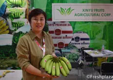 Mrs. Xinyu Fruits Agricultural Corporation. Specialised in importing bananas to the Chinese market.