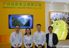 Louis Liang, Msr. Zhou, Leo Chen and colleague from Guangzhou Archer Fresh Co., Ltd. They import and export high quality fruits at the Chinese market, with main products grape, cherry and citrus.