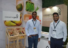 ConservePack have a tray/packing material which is totally bio-degradable, it is made from the waste product of palm oil and suitable for a whole range of fruit and vegetables. Amirtharaj and Arun Rajah Nagarajan.