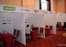 The retailer stands were in the back. These were not accessable unless you were called forward for a speed-date.