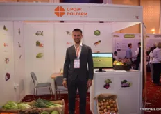 Michal Gulczynski of GPOiW Polfarm, they deal in all kinds of vegetables. Currently their carrots are being harvested.