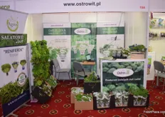 The Ostrowit stand with a variety of herbs on display