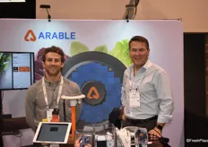 Ian Bailey and Dallas Buchanan with Arable found that there was an increased level of interest in technology this year at the exhibition.