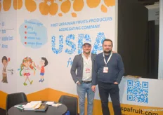 Dmytro Kroshka and Volodymyr Gurzhiy for Ukranian apple exporters USPA.