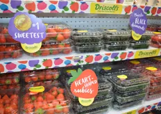 Strawberries, blackberries and raspberries from Driscoll's.