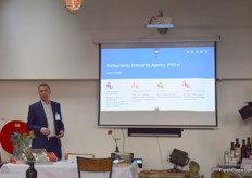 The RVO, Netherlands Enterprise Agency, gave a short presentation on the programs offered by the Dutch government to promote trade.