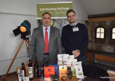 Samer Jarrar and Subhi Anabtawi of Al'Ard Palestinian Agri-Products Ltd. The company works with a variety of products and has a strong focus on improving conditions for growers in Palestine.