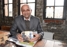 Moen Shetaya, CEO of Qitaf. The company produces dates and has facilities in Palestine and Europe. 